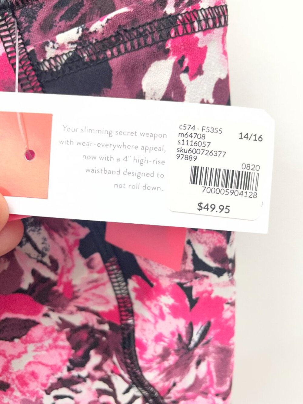NWT Livi Lane Bryant Floral Power Leggings Size 1X - 14 - 16 - Picture 5 of 8